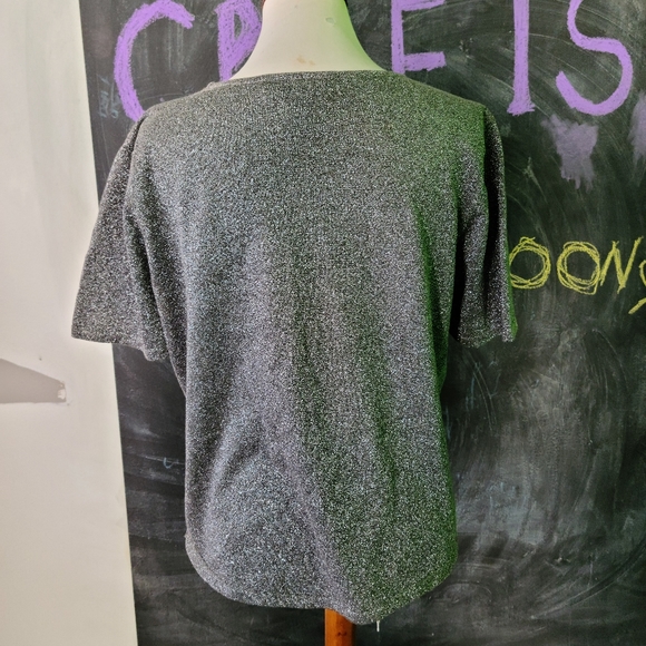 Preston & York Silver Metallic Thread Top - Picture 8 of 10